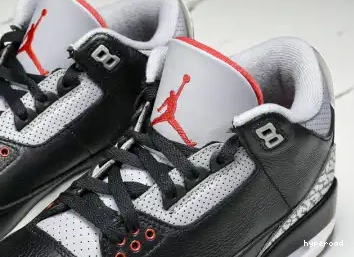 Hyperoad 2024 OG “Black Jordan 3 Cement” Air 0605
